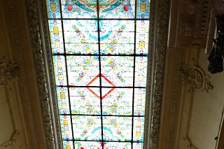 16 Stained Glass Ceiling Above Salon de Bustos Hall Of Busts Second Floor Teatro Colon Buenos Aires